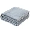Manta lisa de flanela, quente para outono e inverno, manta de fleece coral, adequada para uso como manta de ar condicionado, manta de piquenique ou aquecedor de pernas