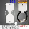 6*16cm Engrosado 400g Cartulina Blanca Cuerda para el Cabello Pulsera Plegable Tarjeta para Collar Cartón Impreso Estampado en Caliente Etiqueta de Joyería en Inglés