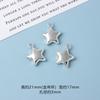 Colgante de estrella de cinco puntas de aleación, colgante de estrella hueca, bricolaje, pulsera hecha a mano, colgante de oreja, accesorios de joyería, bolsa de material