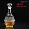 Botella Vacía de Vidrio con Forma de Diamante Botella de Vino Tinto con Forma de Tierra Dispensador de Vino Botella Cuadrada Sellada Decantador Juego de Vino con Forma de Pagoda