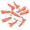 Presilha de plástico transparente em gelatina diy para crianças bico de pato 3,5cm cor de doce simples para cabelo de menina franja clip