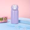 Nueva Taza Rebote Macaron Acero Inoxidable 316 Doble Popote Termo Taza para el Hogar Taza de Agua para Niños Logo Personalizado