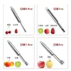 Herramienta Multifuncional de Acero Inoxidable para el Hogar para Quitar el Hueso de Dátiles Rojos, Espino Blanco y Manzanas; Descorazonador de Fruta