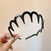 2026 Nueva Diadema de Acrílico Ondulada Dentada Texturizada para Mujer, Accesorio para el Cabello de Alta Gama para una Corona Alta, Pasador Elegante