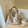 Bolsa feminina grande de alta capacidade, simples e casual, nova bolsa tote de nylon estilo coreano, bolsa de ombro e axila para atacado transfronteiriço, moderna