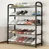 Zapatero pequeño, de varios niveles, simple para uso doméstico, adecuado para dormitorios estudiantiles, recibidores y apartamentos de alquiler; un zapatero pequeño y estrecho