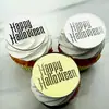 Decoración de Cupcakes de Halloween Estilo Ins Transfronterizo Redonda Marcado Suministros para Fiestas de Halloween Accesorios de Decoración