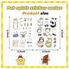 8 pegatinas originales de gatitos lindos en acuarela para pijamas, decoración para tarjetas de cuenta manual DIY, funda de teléfono móvil, venta al por mayor coreana
