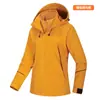Outono/Inverno Funcional Zíper Angulado Bolso Grande Três em Um Roupa de Trabalho ao Ar Livre Logotipo Personalizado Jaqueta à Prova de Vento e Água Impressão