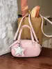 Bolsa transversal fofa de bolinhas mais vendida no exterior para mulheres, nova bolsa de mão estilo coreano 2026, bolsa bowling, bolsa de ombro de nicho para mulheres