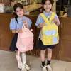 Mochila Transparente con Orejas de Conejo para Niños Mochila de Viaje para Bebés Elegante a Cuadros Gran Capacidad Mochila Escolar para Estudiante de Primaria