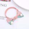 Moda 2021 otoño nuevo lazo de dos colores cuerda doble cuentas banda de goma Super hada niña anillo para el cabello accesorios cuerda para la cabeza mayoreo