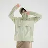 Ropa de Protección Solar Original de Hilo con Sensación a Hielo Estilo Montaña para Mujer Modelo Nuevo 2026 Chaqueta Protectora Solar Holgada Transpirable para Exteriores para Hombre