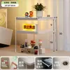 Soporte Elevado para Computadora Escritorio Acrílico Estante para Monitor Base de Almacenamiento de Escritorio Oficina Soporte para Laptop