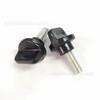 16mm-m4 palabra acero inoxidable blanco mango de plástico de protección ambiental/mango de plástico/fabricante de mano de tornillo de ajuste