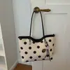 Bolsa de Gran Capacidad para Mujer 2026 Nueva Moda de Verano Bolso Tote de Alta Gama para Viajes Cotidianos Bolso de Hombro/Axila de Lunares