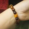 Pulsera de cuentas redondas de pera negra de 10 mm, pulsera, anillo para correr, juego literario para hombres y mujeres, cuentas simples, rosario, venta al por mayor a largo plazo