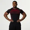 Vq Sports Camiseta Masculina de Manga Curta Marca Americana de Moda Leggings Fitness Secagem Rápida Elástica Respirável Verão Alta Elasticidade