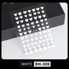 Pegatinas para Uñas de Corazón Personalizables, Lote Mixto de Varios Estilos, Corazón de Color Sólido Simple Versátil Plano, Pegatinas para Uñas DIY Estilo Dh