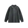 Ropa para Hombre Northbound 2026 Otoño/Invierno Nuevo Suéter de Punto Liso Pullover para Hombre, Corte Holgado, Cuello Solapa, Chaqueta para Atuendo de Pareja
