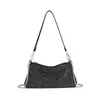 Nova Bolsa de Axila em Meia-Lua com Strass Bolsa de Mão com Diamantes para Banquete Bolsa Exclusiva para Jantar Transfronteiriça Bolsa de Ombro Simples e Fashion