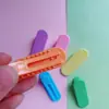 Nuevo clip para flequillo de color macarrón de alta calidad con cabeza redonda, clip de pato de pegamento de crema para DIY, clip de pato al por mayor