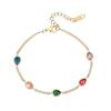 Moda Ins Europea y Americana Nuevo Brazalete Sencillo y Versátil de Acero de Titanio Colorido Exquisito Diseño Nicho Joyería Brazalete para Mujer