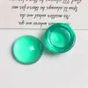 Zhen Tu Versión Coreana Completamente Transparente Tipo Gelatina de Vidrio Redondo Resina Parche de Media Pastilla Pendientes DIY Accesorios para el Cabello de Mujer Funda de Teléfono