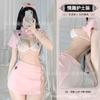 Uniforme de enfermera Dormila lencería sexy femenina libre fuera pasión cama coqueteo tentación pecho pequeño traje sexy F213