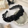 Diadema de estilo coreano con perforaciones en caliente, diadema de ala ancha con parte superior de cráneo alto, temperamento de alta sensibilidad, cueva para el cabello, lavado de cara, paquete de sombreros para el cabello