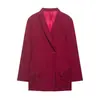 Estilo Europeo y Americano Transfronterizo Z 2026 Nueva Moda Elegante Amazon Ropa para Mujer Blazer Holgado de Manga Larga con un Botón