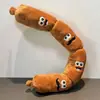 Brinquedo para Cachorro com Som ao Ser Pressionado, Salsicha Simulada de Pelúcia com Quatro Seções, Companheiro para Entretenimento, Brinquedo de Suprimentos para Pets para Cães de Porte Pequeno e Médio
