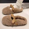 Pantuflas de algodón para mujer para otoño e invierno, cálidas, antideslizantes, adecuadas para uso en casa, pantuflas de felpa para interior para parejas, pantuflas de invierno para hombre