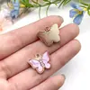 Gotejamento de Óleo 10 Cores Acrílico Ponto Diamante Borboleta Conjunto Pingente Pingente DIY Colar Brincos Acessórios de Joias Pacote de Material