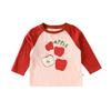 Camiseta de Manga Longa para Bebê 2026 Novo Estilo Primavera e Outono para Meninos e Meninas, Gola Redonda Desenho Animado de Algodão Puro Infantil, Camiseta de Base, Camisa de Outono