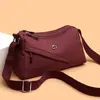 Bolso Cruzado Ligero y Cómodo de Múltiples Capas Casual Nuevo para Mujer, Bolso Cuadrado Pequeño Simple y Versátil, Bolso de Hombro Resistente al Desgaste Estilo Coreano Street