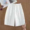 Pantalones Cortos Finos de Verano para Mujer 2026 Nuevo Estilo de Pierna Ancha Casual para Ropa Exterior