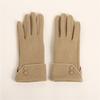 Guantes Cálidos Estilo Ins para Mujer, Guantes de Terciopelo Alemán Gruesos para Invierno, Guantes de Dedo para Ciclismo a Prueba de Frío y Viento, Modernos
