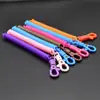 Hebilla de Plástico de Colores Cuerda Elástica Cable de Teléfono Cuerda Retráctil Muñeca Lanyard de Regalo Pequeño Llavero Cuerda Anti-Pérdida