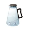 Garrafa de água fria de vidro para casa resistente a altas temperaturas copo de água aberto branco frio resistente ao calor à prova de explosão conjunto de garrafa de água fria pote de grande capacidade