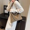 Bolso de Cadena Retro Francés de Cuero Suave Gamuza Mate para Mujer 2024 Nuevo de Moda Gran Capacidad para el Trabajo Hombro Cruzado