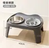 Atacado de Fábrica Tigela para Cachorro, Tigela para Cachorro, Suporte para Tigela de Arroz para Cachorro Grande, Tigela de Ração Ajustável para Cachorro, Tigela de Aço Inoxidável, Tigela de Comida para Evitar Virar