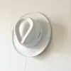 Top de corbata de moño Sombrero de copa Sombrero de amor Sombrero de fieltro Borde pequeño ondulado Sombrero de copa para hombre Sombrero de jazz vintage