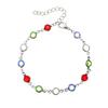 Pulsera nueva transfronteriza de Europa y Estados Unidos, pulsera para mujer de color caramelo, color amor, gran sentido de nicho, joyería de moda al por mayor