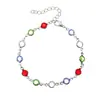 Nuevas Pulseras Transfronterizas Europeas y Americanas para Mujer, Colores de Amor Color Caramelo, Joyería de Moda de Nicho de Alta Gama al por Mayor