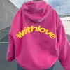 Sudadera con capucha de cuello alto informal de moda deportiva de moda para hombre y mujer de otoño e invierno con hombros descubiertos y talla grande para parejas