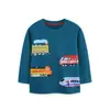 Outono Novo Camiseta de Manga Comprida para Meninos Estilo Europeu e Americano Moda Infantil Pulôver de Manga Comprida Infantil Moletom Atacado