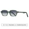 Gafas de Sol de Estilo Europeo y Americano con Incrustaciones de Acetato para Hombres y Mujeres, Gafas Cuadradas de Moda y de Alta Gama con Protección UV, Gafas de Sol Estilo Chanel