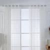 Pantalla de cáñamo cruzada de celosía de color blanco pantalla para ventana cortina de poliéster pantalla para ventana bordada balcón sala de estar dormitorio transmisión de luz productos para pantalla de ventana-