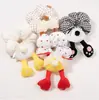 Dibujo Animado Lindo Mickey Flor Punto de Ola Trasero Colon Anillo para el Cabello Pelo Cabeza de Bola Corazón de Chica Japonesa Cuerda para el Cabello Flor Accesorios para el Cabello